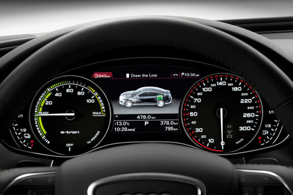 2012 Audi A6 L e-tron Instrumentation