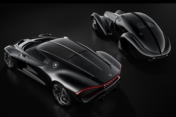 2019 Bugatti La Voiture Noire and Bugatti Type 57SC Atlantic