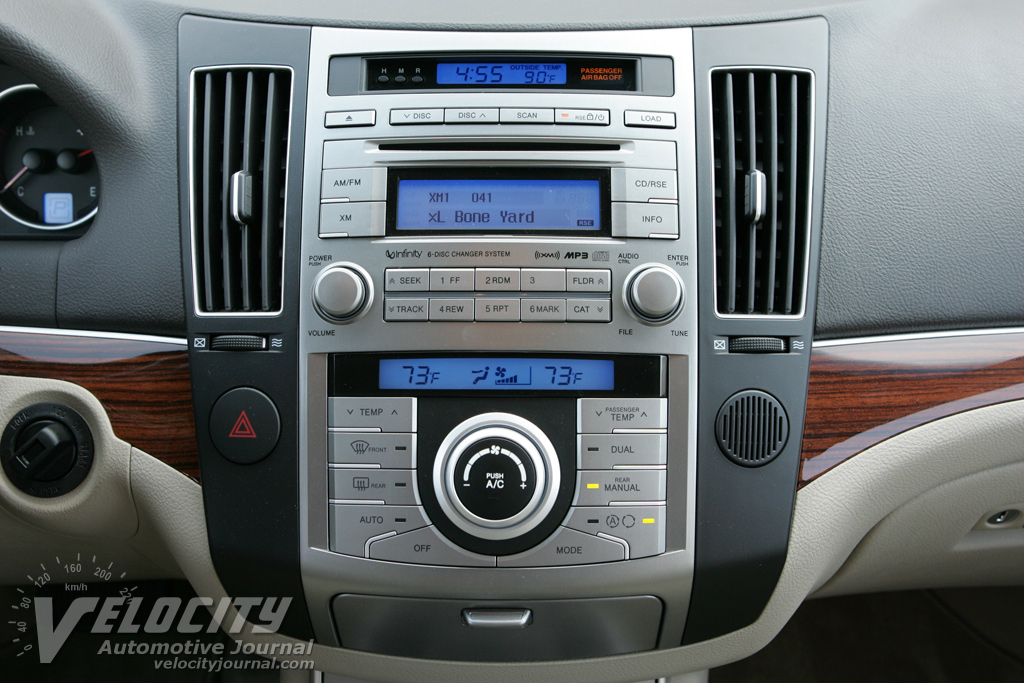 2007 Hyundai Veracruz Instrumentation