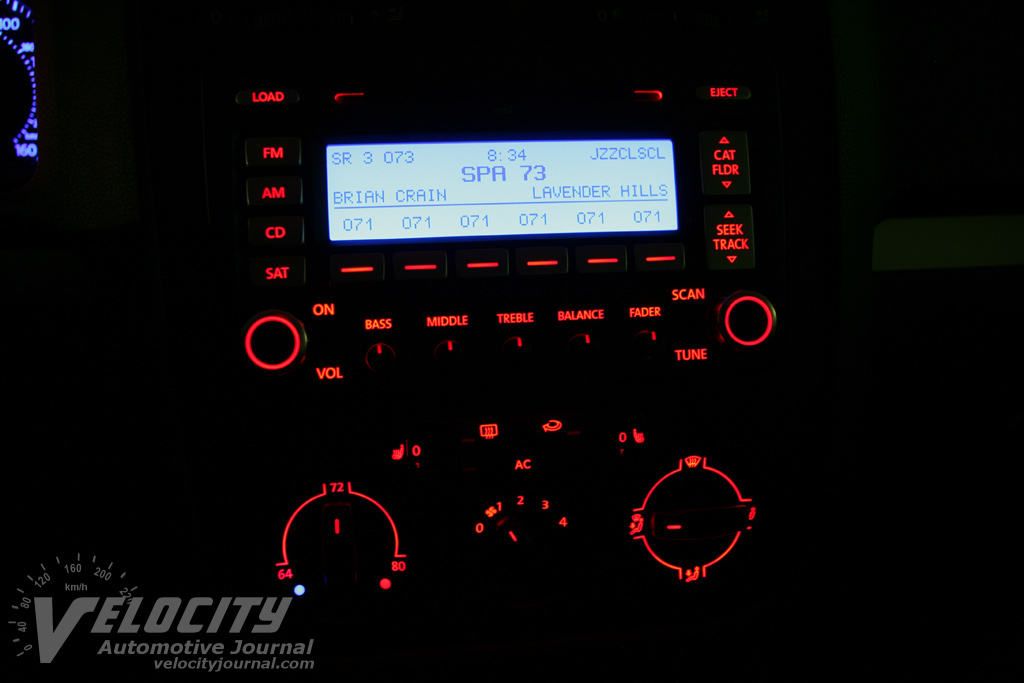 2008 Volkswagen Jetta 2.5 SE Sedan Instrumentation