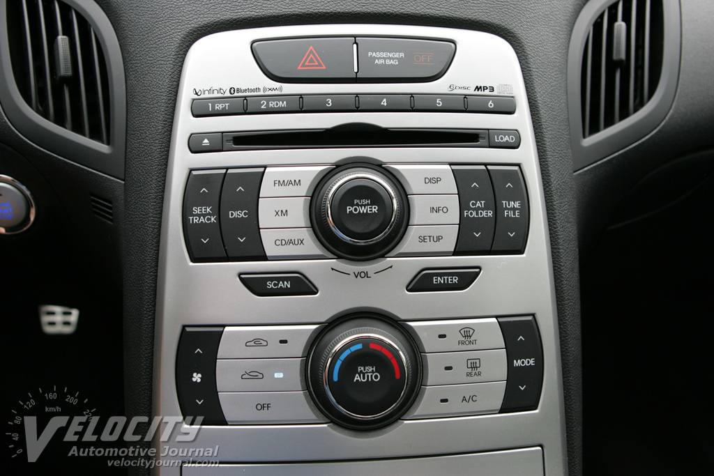 2010 Hyundai Genesis Coupe Instrumentation