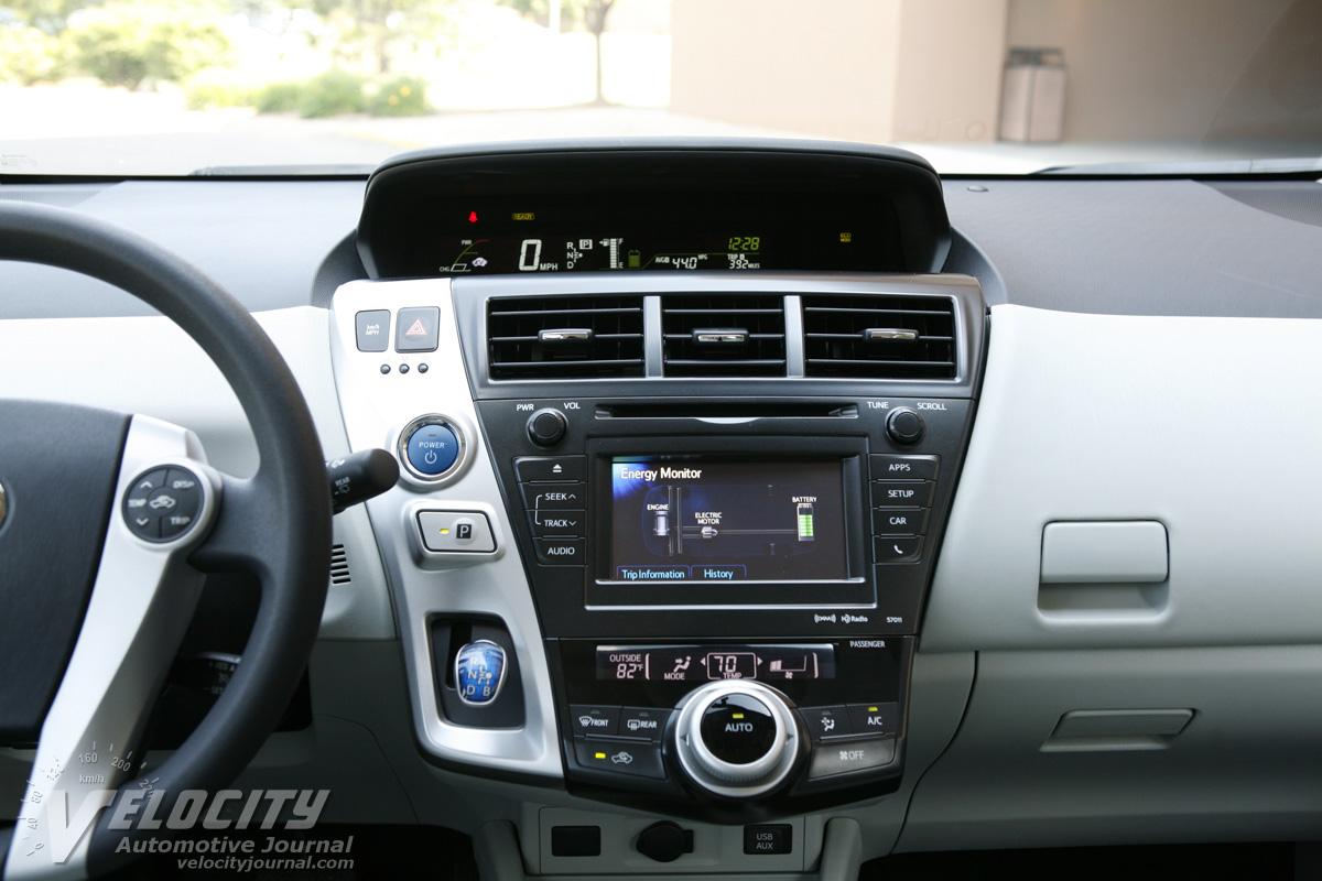 2012 Toyota Prius v Instrumentation