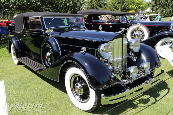 1934 Packard 1104 Super 8 5p Convertible Victoria