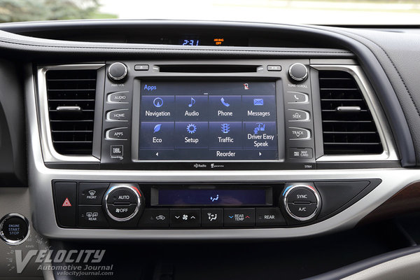 2015 Toyota Highlander Instrumentation