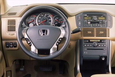 2002 Honda Pilot production concept instrumentation