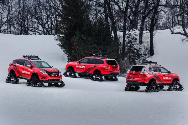 2016 Nissan Pathfinder, Rogue and Murano Winter Warrior concepts